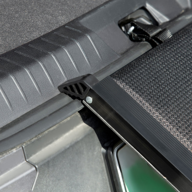 Rampa per Cani Pieghevole 158x43,5x2,5 cm in MDF e Alluminio Nero