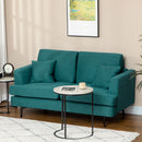 Divano 2 Posti 160x87x87 cm  in Tessuto  Verde