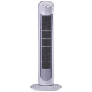 Ventilatore a Torre Oscillante da 45W a 3 Velocità 27x27x75 cm in ABS Bianco-1