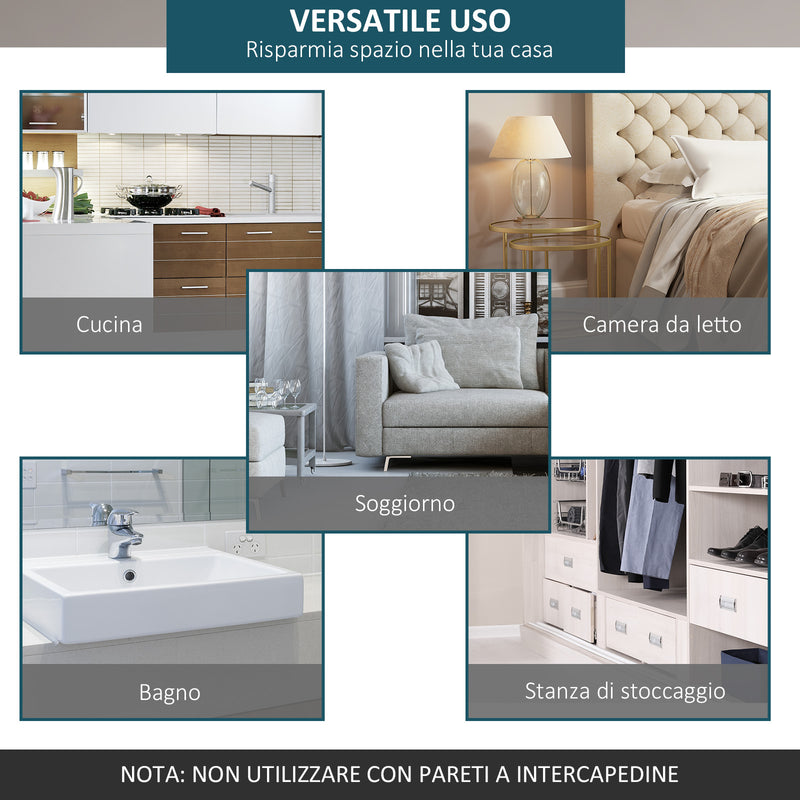 Binario per Porta Scorrevole Singola Stile Rustico 200x4x0,6 cm in Acciaio al Carbonio Marrone  