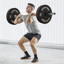 Set 2 Dischi Pesi da 20kg in Gomma con Foro da 2"/5 cm per Manubri e Bilancieri Nero    