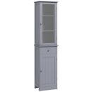 Mobile a Colonna da Bagno 40x27x171,5cm in MDF Grigio  
