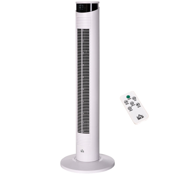 Ventilatore a Torre 45W a 4 Modalità e 3 Velocità con Timer da 12h Ø31.5x93 cm in ABS e Alluminio Bianco online