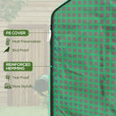 Copertura per Serra da Giardino con Porta a Cerniera e Finestre 140x143x190 cm in PE Verde
