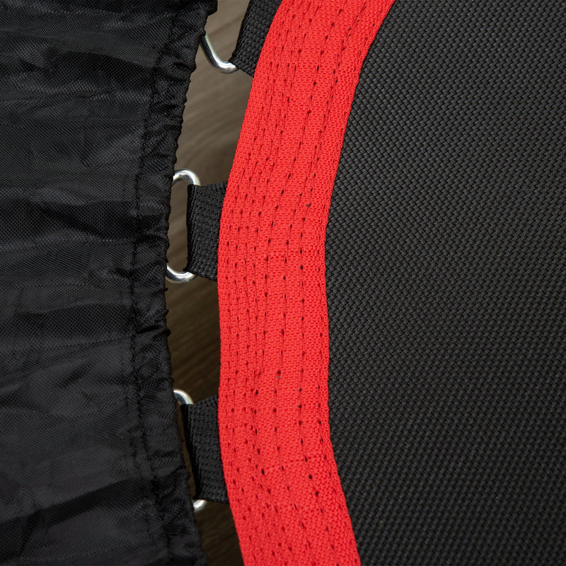 Mini Trampolino Fitness Ø102 cm Regolabile in Altezza Pieghevole con Manubrio Nero   