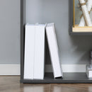 Libreria con Ripiani Irregolari 125x22x129 cm in Legno Truciolato Grigio