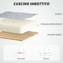 Sedia da Ufficio Massaggiante e Riscaldata Poggiapiedi Estraibile Grigio    