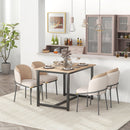 Tavolo da Pranzo Allungabile per 4-6 Persone Stile Industriale 120-160x80x75,5cm 