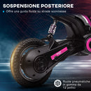 Moto Elettrica per Bambini con Acceleratore Manuale 2 Velocità 8-16km/h Rosa  