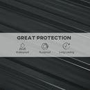 Set 12 Pannelli di Ricambio per Casette da Giardino 129x45 cm in Acciaio Zincato Grigio Scuro