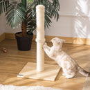 Tiragraffi per Gatti con Palo in Sisal Alto 60 cm Beige      