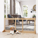Cancelletto di Sicurezza per Cani 104-183x36x69 cm Estensibile in Legno