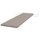 Cuscino per Sdraio e Lettino Prendisole  con Lacci di Fissaggio  in Tessuto Grigio Scuro