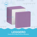 Set 12 Cubi Morbidi per Bambini 20x20x20cm in PU ed EPE Multicolore Chiaro  