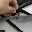 Passeggino per Cani Taglia Piccola Pieghevole con Copertura Antipioggia e Freni Grigio    