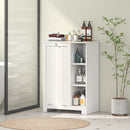 Mobile Bagno Portabiancheria 60x38x86 cm con Cesto Rimovibile Bianco   