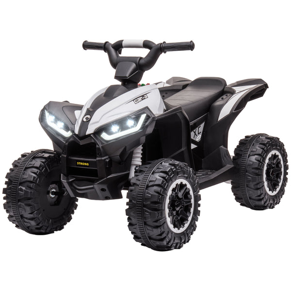 online Quad Elettrico per Bambini 12V Ruote Larghe con Sospensioni e Fari LED Bianco