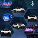 Macchina Elettrica per Bambini Licenza Maserati MC20 Velocità 3-5km/h Bianco 