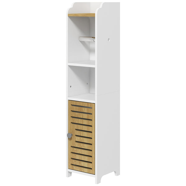 prezzo Mobiletto Bagno con Ripiani 1 Anta 18x20x90 cm in Truciolato Bianco