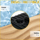 Base per Ombrellone Rettangolare 80x60x19 cm Riempibile con Acqua e Sabbia 70-90 kg in HDPE Nero   