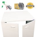 Mobile Coprilavatrice da Esterno 68x68x88 cm in Alluminio Bianco 