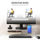 Supporto Monitor PC 24” Max 2 Ripiani 50,8x19x12 cm in Acrilico Trasparente