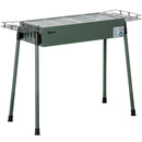 Barbecue a Carbone Carbonella 77x30x70 cm in Acciaio Verde Scuro