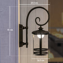 Lampada da Esterno con Pannello Solare 16,5x25,5x41 cm Impermeabile IP44 e Accensione Automatica Nero