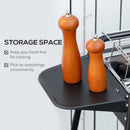 Barbecue a Carbone Carbonella 113x59x83,5 cm in Acciaio Nero