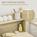 Mobiletto Bagno 2 Ripiani 1 Cassetto 118,3x43,8x118,7 cm in Truciolato Bianco