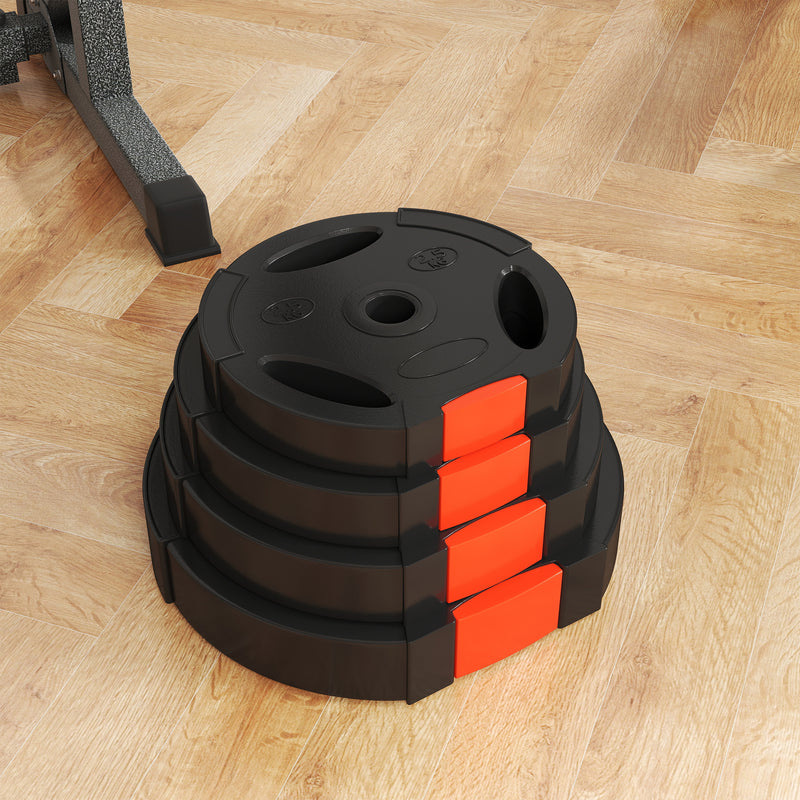 Set di 4 Dischi Pesi per Bilanciere totale 30KG - 2x5kg e 2x10kg     