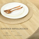 Tavolo Pieghevole Salvaspazio 104x76x73,7 cm 2 Ribalte Rovere  