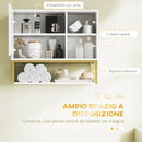 Mobiletto da Bagno 60x20x51 cm in MDF Bianco