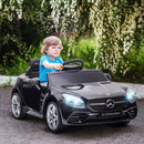 Macchina Elettrica per Bambini Licenza Mercedes SLC 300 con Telecomando Nero  