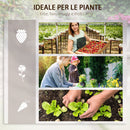 Fioriera da Esterno 5 Pezzi 230x230x28 cm in Legno di Abete Naturale