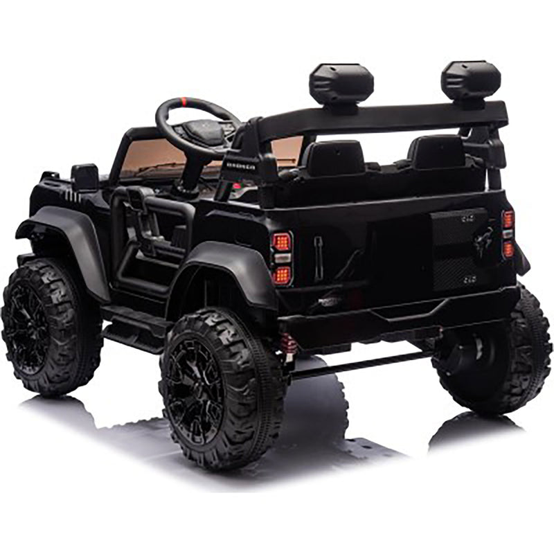 Macchina Elettrica per Bambini 24V Licenza Ford Bronco Raptor 2 Posti con Telecomando Nero