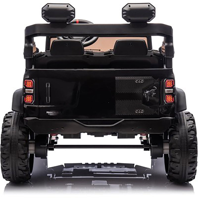 Macchina Elettrica per Bambini 24V Licenza Ford Bronco Raptor 2 Posti con Telecomando Nero