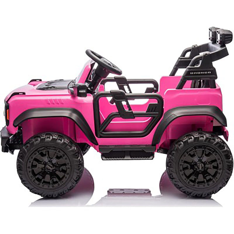 Macchina Elettrica per Bambini 24V Licenza Ford Bronco Raptor 2 Posti con Telecomando Rosa