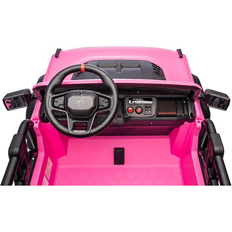 Macchina Elettrica per Bambini 24V Licenza Ford Bronco Raptor 2 Posti con Telecomando Rosa