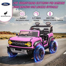 Macchina Elettrica per Bambini 24V Licenza Ford Bronco Raptor 2 Posti con Telecomando Rosa