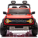 Macchina Elettrica per Bambini 24V Licenza Ford Bronco Raptor 2 Posti con Telecomando Rosso