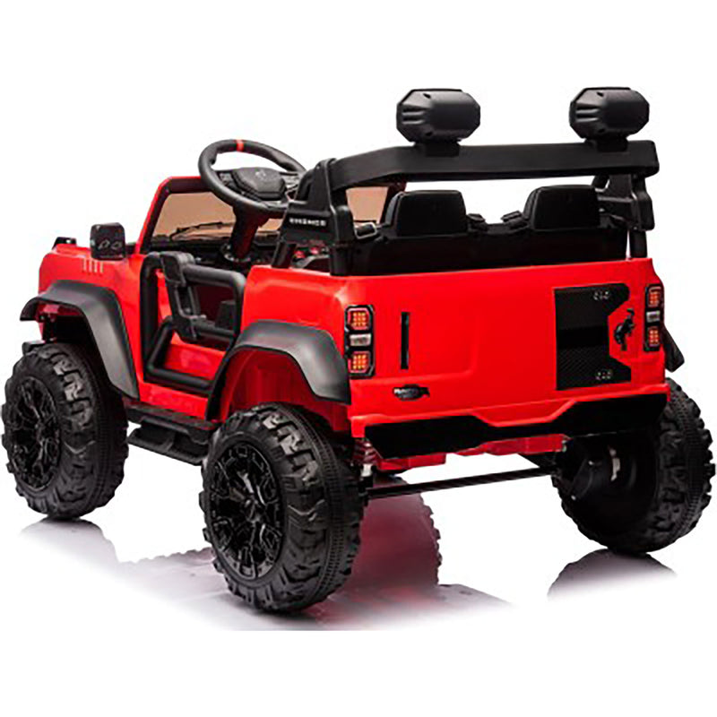 Macchina Elettrica per Bambini 24V Licenza Ford Bronco Raptor 2 Posti con Telecomando Rosso