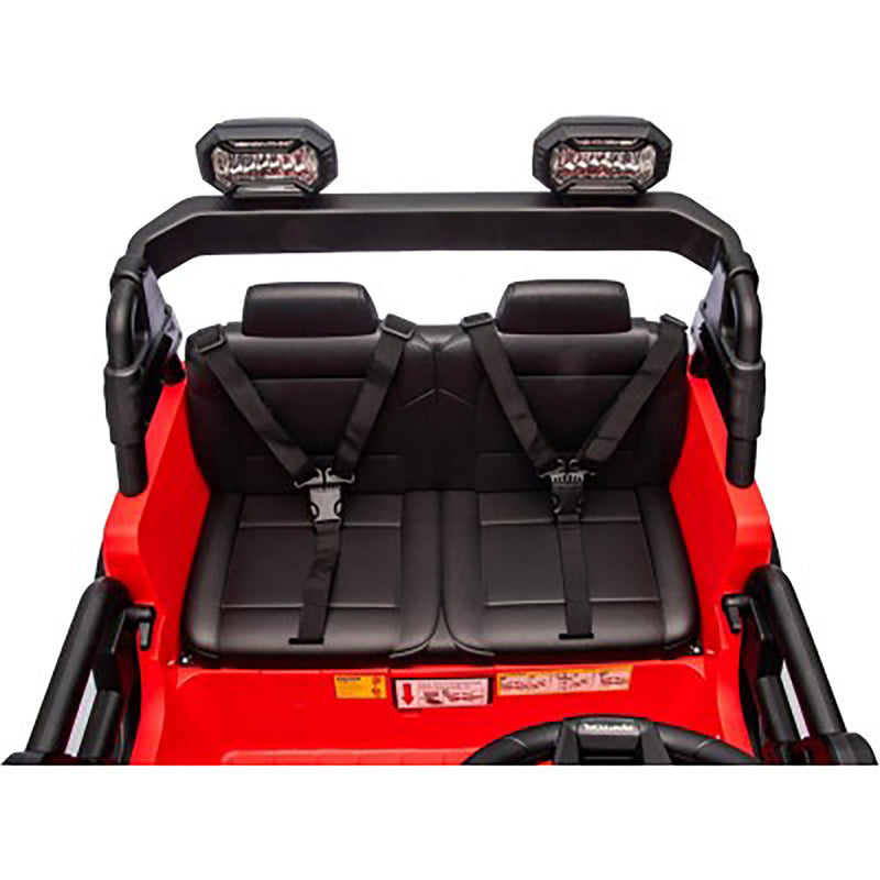 Macchina Elettrica per Bambini 24V Licenza Ford Bronco Raptor 2 Posti con Telecomando Rosso