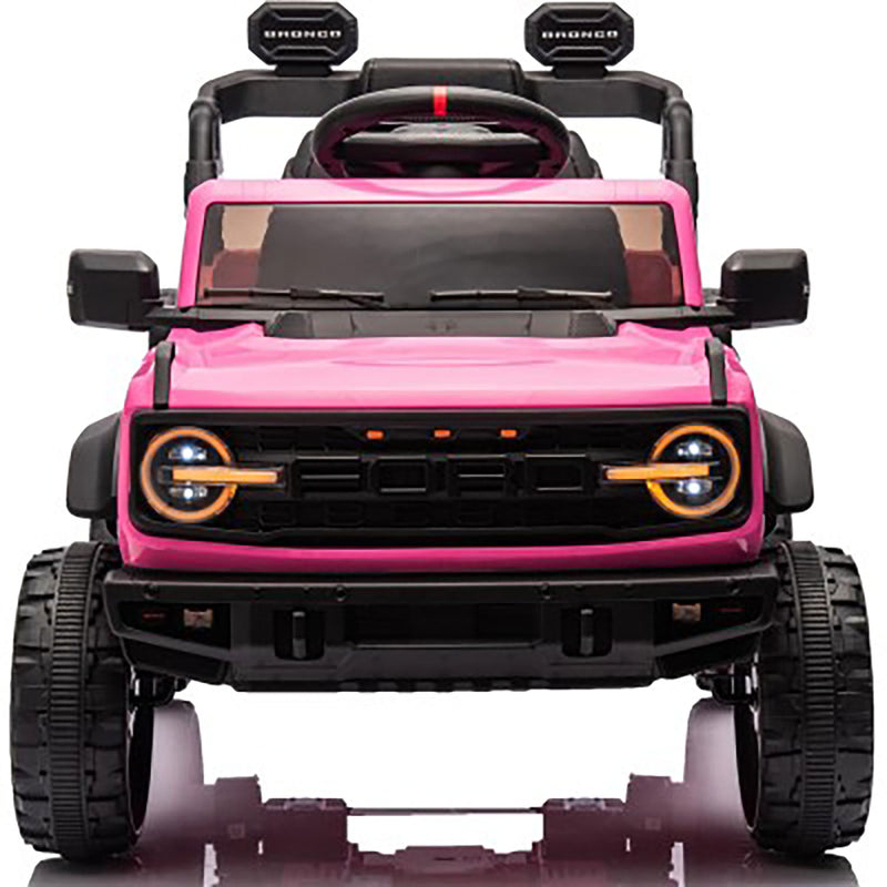 Macchina Elettrica per Bambini 12V Licenza Ford Bronco Raptor con Telecomando Rosa  