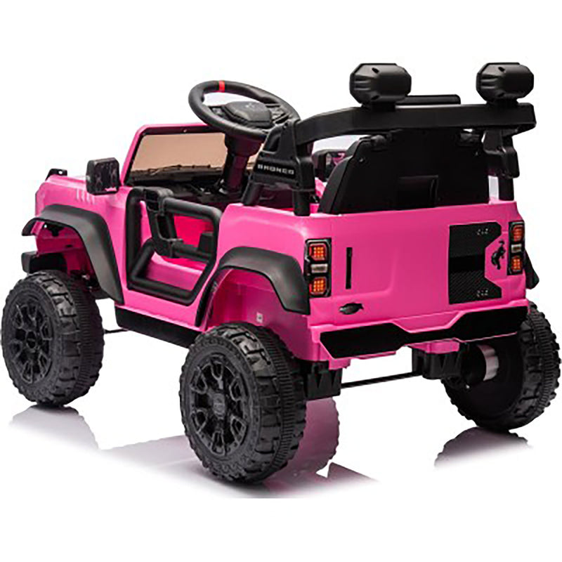 Macchina Elettrica per Bambini 12V Licenza Ford Bronco Raptor con Telecomando Rosa  