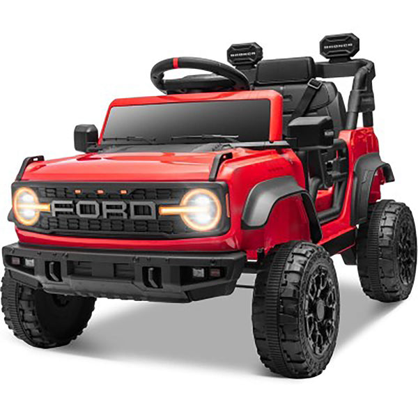 acquista Macchina Elettrica per Bambini 12V Licenza Ford Bronco Raptor con Telecomando Rosso