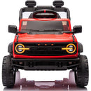 Macchina Elettrica per Bambini 12V Licenza Ford Bronco Raptor con Telecomando Rosso  