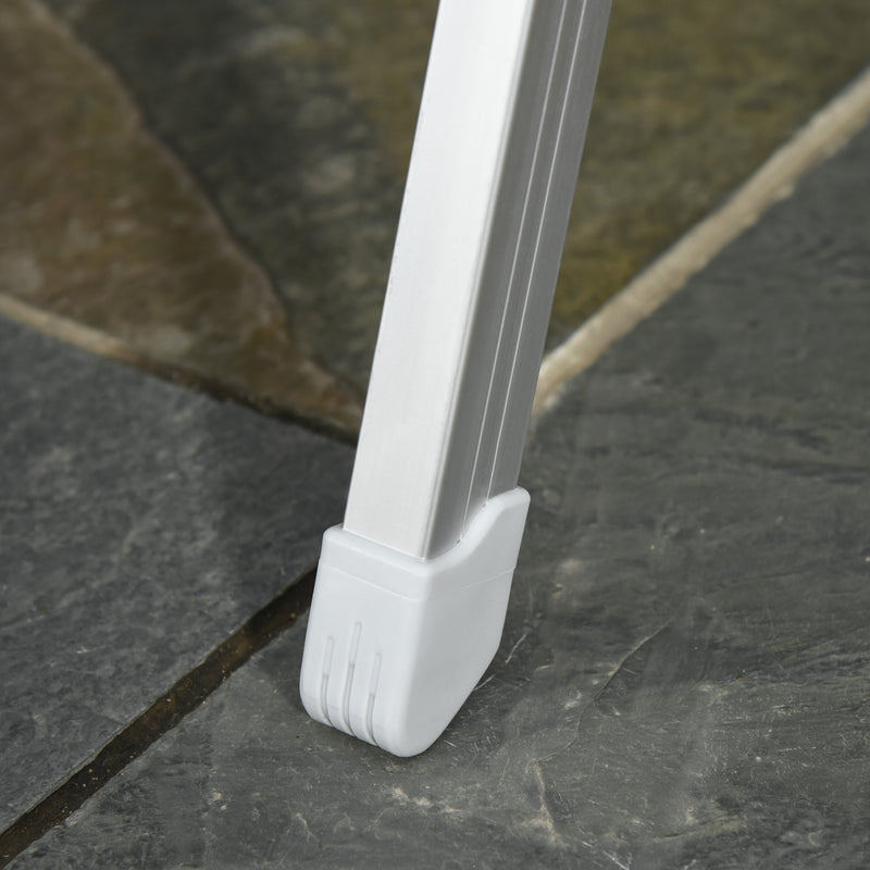 Sedia da Pesca Pieghevole con Schienale Regolabile 75x61,5x76-115 cm in Alluminio e Poliestere Grigio   