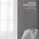 Mobile Sottolavabo da Bagno con Armadietto 2 Ante 80x34x60 cm Bianco Lucido  