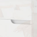 Comodino con Cassetti 40x40x48 cm in Legno Bianco Lucido  